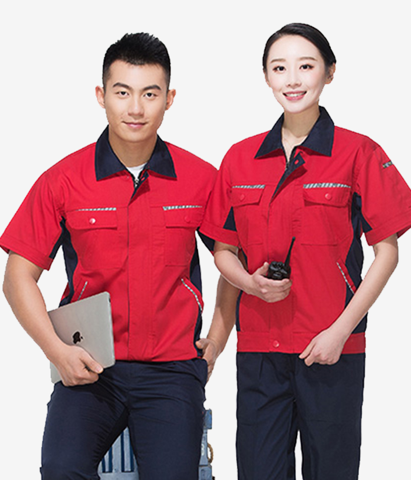 短袖工作服定制