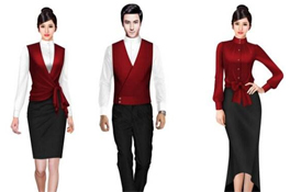 酒店工作服訂做的原則有哪些，要求及顏色該怎么選擇！